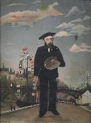 Henri Rousseau Myself Landscape Portrait oil painting